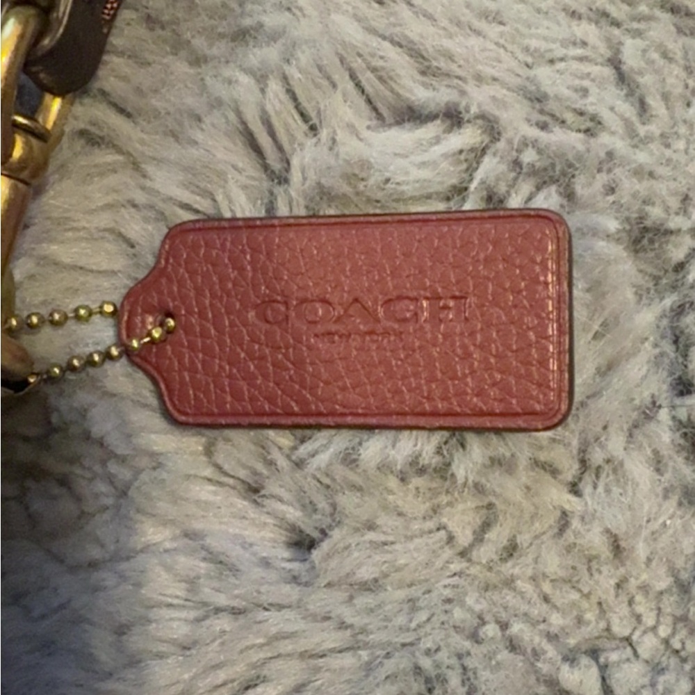 Coach Willow Bucket Bag in Cherry Leather. - Picture 5 of 10